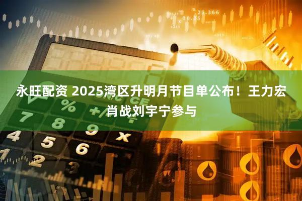 永旺配资 2025湾区升明月节目单公布！王力宏肖战刘宇宁参与